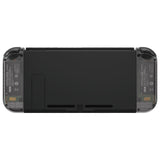 eXtremeRate Clear Black Joycon Handheld Controller Housing (D-Pad Version) with Full Set Buttons, DIY Replacement Shell Case for NS Switch JoyCon & OLED JoyCon - Console Shell NOT Included - JZM511