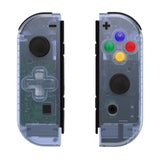 eXtremeRate Glacier Blue Joycon Handheld Controller Housing (D-Pad Version) with Full Set Buttons, DIY Replacement Shell Case for NS Switch JoyCon & OLED JoyCon - Console Shell NOT Included - JZM506