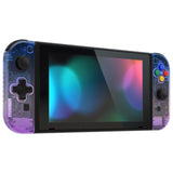 eXtremeRate Joycon Handheld Controller Gradient Translucent Bluebell Housing (D-Pad Version) with Full Set Buttons, DIY Replacement Shell Case for NS Switch JoyCon & OLED JoyCon – Joycon and Console NOT Included - JZP317