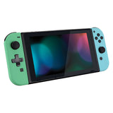 eXtremeRate Joycon Handheld Controller Mint Green & Heaven Blue Housing (D-Pad Version) with Full Set Buttons, DIY Replacement Shell Case for NS Switch JoyCon & OLED JoyCon – Joycon and Console NOT Included - JZP311