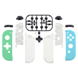 eXtremeRate Joycon Handheld Controller Mint Green & Heaven Blue Housing (D-Pad Version) with Full Set Buttons, DIY Replacement Shell Case for NS Switch JoyCon & OLED JoyCon – Joycon and Console NOT Included - JZP311