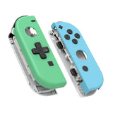 eXtremeRate Joycon Handheld Controller Mint Green & Heaven Blue Housing (D-Pad Version) with Full Set Buttons, DIY Replacement Shell Case for NS Switch JoyCon & OLED JoyCon – Joycon and Console NOT Included - JZP311