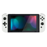 eXtremeRate White Joycon Handheld Controller Housing (D-Pad Version) with Full Set Buttons, DIY Replacement Shell Case for NS Switch JoyCon & OLED JoyCon - Console Shell NOT Included - JZP303