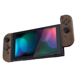 eXtremeRate Wood Grain Soft Touch Joycon Handheld Controller Housing (D-Pad Version) with Full Set Buttons, DIY Replacement Shell Case for NS Switch JoyCon & OLED JoyCon - Console Shell NOT Included - JZS201