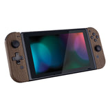 eXtremeRate Wood Grain Soft Touch Joycon Handheld Controller Housing (D-Pad Version) with Full Set Buttons, DIY Replacement Shell Case for NS Switch JoyCon & OLED JoyCon - Console Shell NOT Included - JZS201