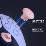 eXtremeRate EDGE Sticks Swappable Thumbsticks for PS5 & PS5 Edge & PS4 All Model Controllers - Cherry Blossoms Pink - P5J212