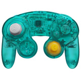 eXtremeRate Emerald Green Replacement Faceplate Backplate with Buttons for Nintendo GameCube Controller - GCNM5004