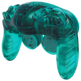 eXtremeRate Emerald Green Replacement Faceplate Backplate with Buttons for Nintendo GameCube Controller - GCNM5004