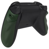 eXtremeRate FLEXOR Rubberized Side Rails Grips Trigger Stop Kit for Xbox Series X/S Controller & Xbox Core Controller - Diamond Textured Deep Pine Green - PX3Q3009