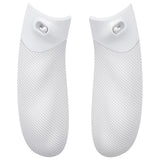 eXtremeRate FLEXOR Rubberized Side Rails Grips Trigger Stop Kit for Xbox Series X/S Controller & Xbox Core Controller - Diamond Textured Frosted White - PX3Q3013