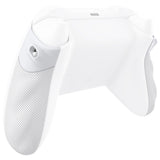 eXtremeRate FLEXOR Rubberized Side Rails Grips Trigger Stop Kit for Xbox Series X/S Controller & Xbox Core Controller - Diamond Textured Frosted White - PX3Q3013