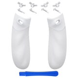 eXtremeRate FLEXOR Rubberized Side Rails Grips Trigger Stop Kit for Xbox Series X/S Controller & Xbox Core Controller - Diamond Textured Frosted White - PX3Q3013