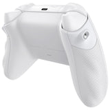 eXtremeRate FLEXOR Rubberized Side Rails Grips Trigger Stop Kit for Xbox Series X/S Controller & Xbox Core Controller - Diamond Textured Frosted White - PX3Q3013