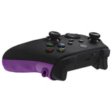 eXtremeRate FLEXOR Rubberized Side Rails Grips Trigger Stop Kit for Xbox Series X/S Controller & Xbox Core Controller - Diamond Textured Mist Purple - PX3Q3011