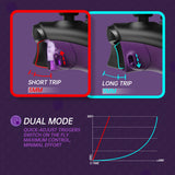 eXtremeRate FLEXOR Rubberized Side Rails Grips Trigger Stop Kit for Xbox Series X/S Controller & Xbox Core Controller - Diamond Textured Mist Purple - PX3Q3011