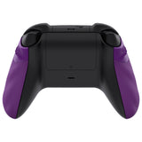 eXtremeRate FLEXOR Rubberized Side Rails Grips Trigger Stop Kit for Xbox Series X/S Controller & Xbox Core Controller - Diamond Textured Mist Purple - PX3Q3011