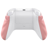 eXtremeRate FLEXOR Rubberized Side Rails Grips Trigger Stop Kit for Xbox Series X/S Controller & Xbox Core Controller - Diamond Textured Pale Red - PX3Q3010