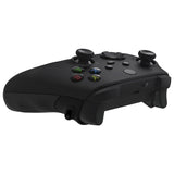 eXtremeRate FLEXOR Rubberized Side Rails Grips Trigger Stop Kit for Xbox Series X/S Controller & Xbox Core Controller - Diamond Textured Shadow Black - PX3Q3014