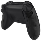 eXtremeRate FLEXOR Rubberized Side Rails Grips Trigger Stop Kit for Xbox Series X/S Controller & Xbox Core Controller - Diamond Textured Shadow Black - PX3Q3014