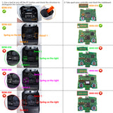 eXtremeRate Face Clicky Kit for PS5 Controller BDM-010 BDM-020 Face Buttons, Custom Hard Silicone Tactile Switch Dpad Action Buttons Mouse Click Kit for PS5 Controller BDM 010 020 - Without Controller - PFMD006V2