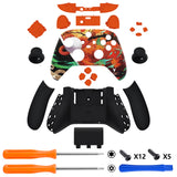 eXtremeRate Maple Impact Controller Full Set Housing Shell Case with Buttons for Xbox Series X/S Controller, Custom Replacement Side Rails Front Back Plate Cover for Xbox Core Controller - QX3R002