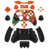 eXtremeRate Maple Impact Controller Full Set Housing Shell Case with Buttons for Xbox Series X/S Controller, Custom Replacement Side Rails Front Back Plate Cover for Xbox Core Controller - QX3R002