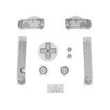 eXtremeRate Clear Black GBA Replacement Full Set Buttons for Gameboy Advance - Handheld Game Console NOT Included - KAG4008