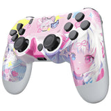 eXtremeRate MeWoow Ghost Replacement Faceplate Touchpad Cover, Redesigned Housing Shell Case Touch Pad Compatible with PS4 Slim Pro Controller JDM-040/050/055 - Controller NOT Included - GHP4T015