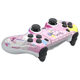 eXtremeRate MeWoow Ghost Replacement Faceplate Touchpad Cover, Redesigned Housing Shell Case Touch Pad Compatible with PS4 Slim Pro Controller JDM-040/050/055 - Controller NOT Included - GHP4T015