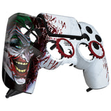 eXtremeRate Clown HAHAHA Ghost Replacement Faceplate Touchpad Cover, Redesigned Housing Shell Case Touch Pad Compatible with PS4 Slim Pro Controller JDM-040/050/055 - Controller NOT Included - GHP4T002