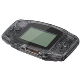 eXtremeRate IPS Ready Upgraded Clear Black GBA Replacement Shell Full Housing Cover Buttons & White Screen Lens for Gameboy Advance – Compatible with Both IPS & Standard LCD – Console & IPS Screen NOT Included - TAGM5008
