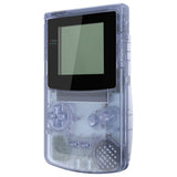 eXtremeRate IPS Ready Upgraded Glacier Blue Replacement Shell Full Housing Cover & Buttons & Black Screen Lens for Gameboy Color – Fit for GBC OSD IPS & Regular IPS & Standard LCD – Console & IPS Screen NOT Included - QCBM5008