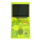 IPS Ready Upgraded eXtremeRate Clear Lime Green Custom Replacement Housing Shell for Gameboy Advance SP GBA SP – Compatible with Both IPS & Standard LCD – Console & Screen NOT Included - ASPM5010