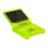 IPS Ready Upgraded eXtremeRate Clear Lime Green Custom Replacement Housing Shell for Gameboy Advance SP GBA SP – Compatible with Both IPS & Standard LCD – Console & Screen NOT Included - ASPM5010