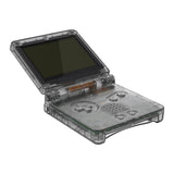 IPS Ready Upgraded eXtremeRate Clear Black Custom Replacement Housing Shell for Gameboy Advance SP GBA SP – Compatible with Both IPS & Standard LCD – Console & Screen NOT Included - ASPM5009