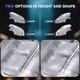 eXtremeRate Interchangeable Back Buttons Bottom Shell for Steam Deck LCD & OLED - with 2 Height Adjustable Buttons - Clear - GVSSDM003