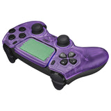 eXtremeRate LUNA Redesigned Clear Atomic Purple Front Shell Touchpad Compatible with ps5 Controller BDM-010/020/030/040, DIY Replacement Housing Custom Touch Pad Cover Compatible with ps5 Controller - GHPFM002