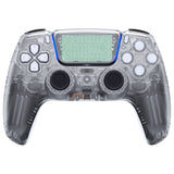 eXtremeRate LUNA Redesigned Clear Front Shell Touchpad Compatible with ps5 Controller BDM-010/020/030/040, DIY Replacement Housing Custom Touch Pad Cover Compatible with ps5 Controller - GHPFM001