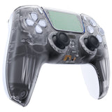 eXtremeRate LUNA Redesigned Clear Front Shell Touchpad Compatible with ps5 Controller BDM-010/020/030/040, DIY Replacement Housing Custom Touch Pad Cover Compatible with ps5 Controller - GHPFM001