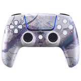 eXtremeRate LUNA Redesigned Crystal Dragon Front Shell Touchpad Compatible with ps5 Controller BDM-010/020/030/040, DIY Replacement Housing Custom Touch Pad Cover Compatible with ps5 Controller - GHPFR004