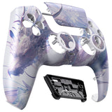 eXtremeRate LUNA Redesigned Crystal Dragon Front Shell Touchpad Compatible with ps5 Controller BDM-010/020/030/040, DIY Replacement Housing Custom Touch Pad Cover Compatible with ps5 Controller - GHPFR004