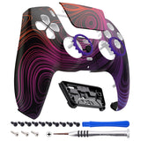 eXtremeRate LUNA Redesigned Front Shell with Touchpad for PS5 Controller BDM-010/020/030/040/050 - Illusion Space - GHPFR002