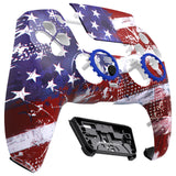 eXtremeRate LUNA Redesigned Front Shell with Touchpad for PS5 Controller BDM-010/020/030/040/050 - Impression US Flag - GHPFR001