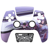 eXtremeRate LUNA Redesigned Neko Mecha Front Shell Touchpad Compatible with ps5 Controller BDM-010/020/030/040, DIY Replacement Housing Custom Touch Pad Cover Compatible with ps5 Controller - GHPFR007