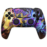 eXtremeRate LUNA Redesigned Splattering Fighting Front Shell Touchpad Compatible with ps5 Controller BDM-010/020/030/040, DIY Replacement Housing Custom Touch Pad Cover Compatible with ps5 Controller - GHPFR005