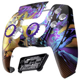 eXtremeRate LUNA Redesigned Front Shell with Touchpad for PS5 Controller BDM-010/020/030/040/050 - Splattering Fighting - GHPFR005