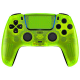 eXtremeRate LUNA Redesigned Front Shell with Touchpad for PS5 Controller BDM-010/020/030/040/050 - Clear Lime Green - GHPFM007