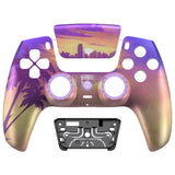 eXtremeRate LUNA Redesigned Front Shell with Touchpad for PS5 Controller BDM-010/020/030/040/050 - Neon Miami - GHPFR011