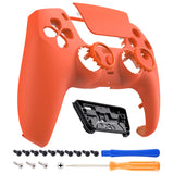 eXtremeRate LUNA Redesigned Front Shell with Touchpad for PS5 Controller BDM-010/020/030/040/050/060 - Orange - GHPFP011G4