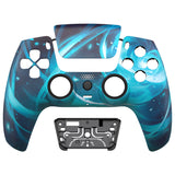 eXtremeRate LUNA Redesigned Front Shell with Touchpad for PS5 Controller BDM-010/020/030/040/050 - Aero Slash Magic - GHPFT029